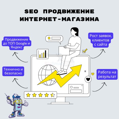 SEO продвижение интернет-магазина - купить в Новокиевке